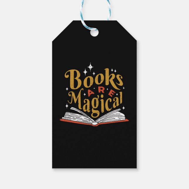 Vintage Books Are Magical Gift Tags (Back)