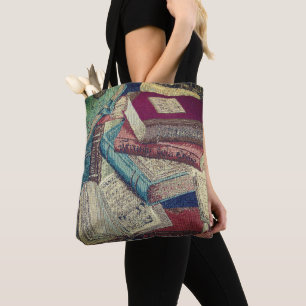 Vintage Books Background  Tote Bag