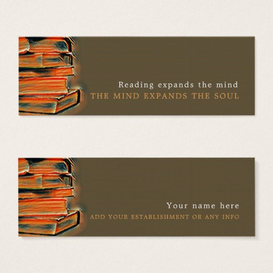 Vintage Books, Bookmark Mini Business Card