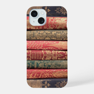 Vintage books iPhone 15 case