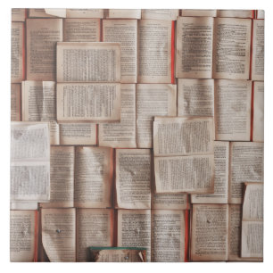 Vintage Books Tile