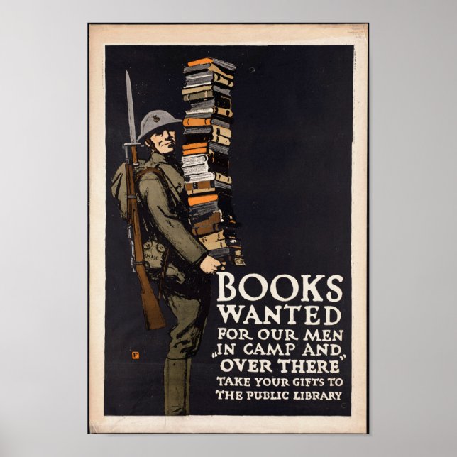 Vintage Books Wanted Poster (Front)