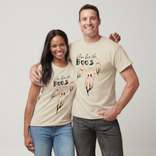 Vintage Boos Halloween Party Ghost Drink T-Shirt