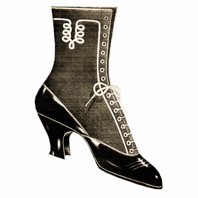 Vintage Boot Standing Photo Sculpture (Front)