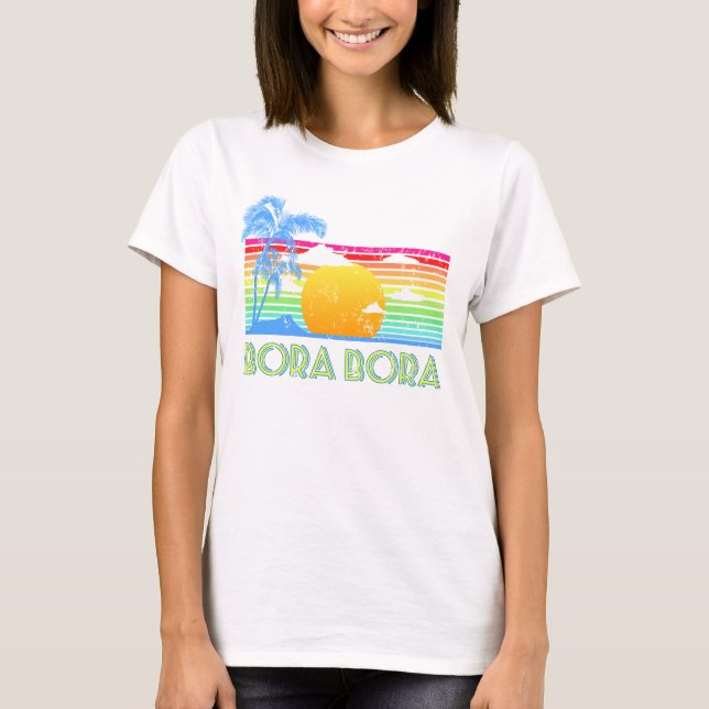 Vintage Bora Bora Beach T-Shirt (Front)