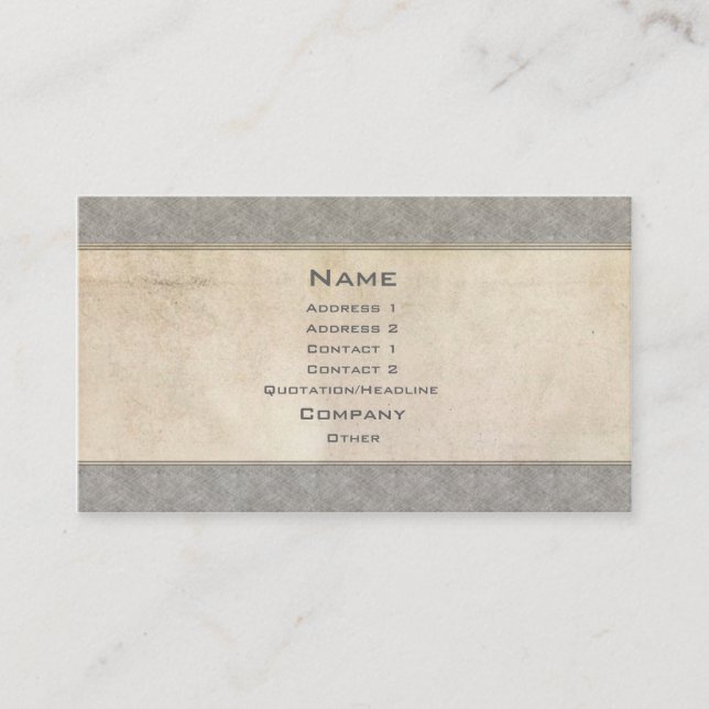 Vintage Border Business Card (Front)