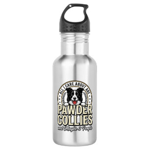 Vintage Border Collie Dog Lover Funny Shirt Design 532 Ml Water Bottle