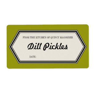 Vintage Border Home Canning Jar Label Template