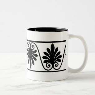 Vintage Border Two-Tone Coffee Mug