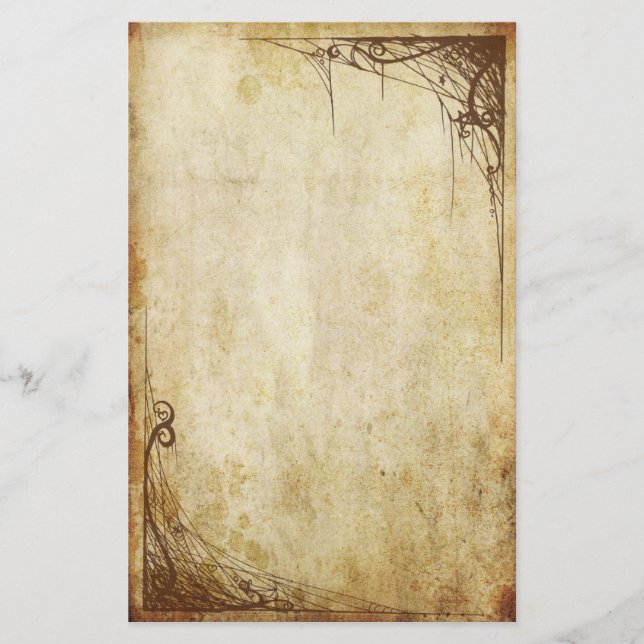 Vintage Borders - Webs Stationery (Front)