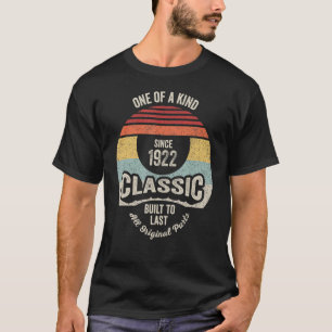 Vintage Born In 1922 100th Birthday 100 Years T-Shirt