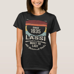 Vintage Born In 1935 87th Birthday 87 Years Old T-Shirt