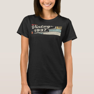 Vintage Born In 1937 85th Birthday 85 Years Old 1 T-Shirt