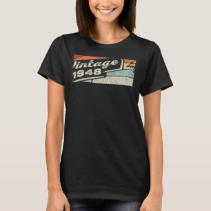 Vintage Born In 1948 74th Birthday 74 Years Old 1 T-Shirt