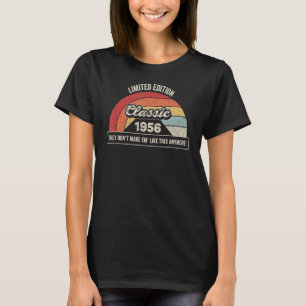 Vintage Born In 1956 66th Birthday 66 Years Ol T-Shirt