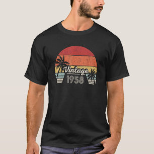 Vintage Born In 1958 64th Birthday 64 Years Old T-Shirt