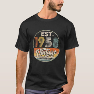 Vintage Born In 1958 Birthday Year Party Wedding T-Shirt