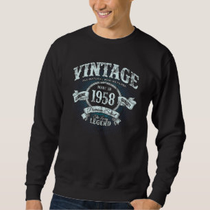 Vintage Born In 1958 Classic 64th Birthday 1 Sweatshirt