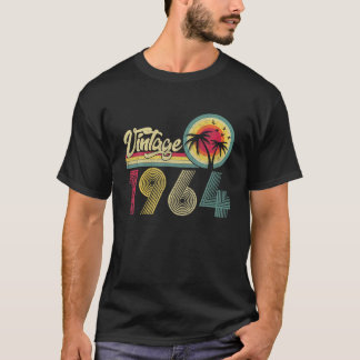 Vintage Born In 1964 60th Birthday Gifts 60 Years T-Shirt