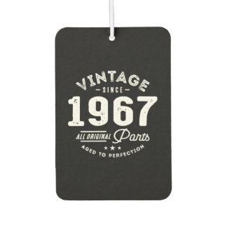 Vintage Born in 1967 Car Air Freshener