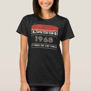 Vintage Born In 1968 54th Birthday 54 Years Old T-Shirt