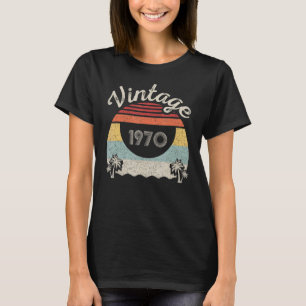 Vintage Born In 1970 52nd Birthday 52 Years Old T-Shirt