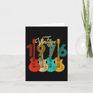 Vintage Born In 1976 50th Birthday 50 Years Old Gu Card