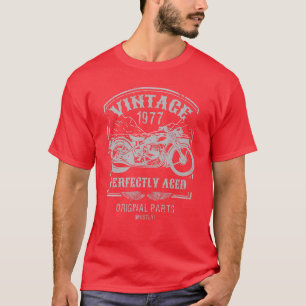 Vintage born in 1977 Motorcycle, bikers riders Cla T-Shirt