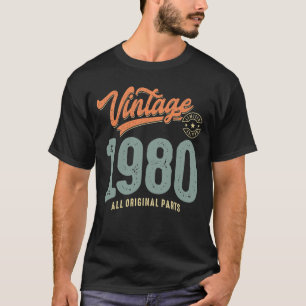 Vintage Born in 1980 - 42nd Birthday Retro Classic T-Shirt