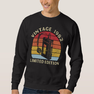 Vintage Born In 1982  Retro Walkman Birthday Sweatshirt