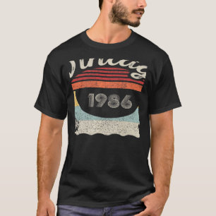 Vintage Born In 1986 36th Birthday 36 Years Old T-Shirt