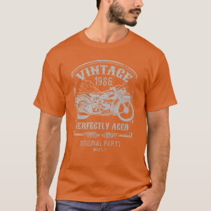 Vintage born in 1986 Motorcycle, bikers riders Cla T-Shirt
