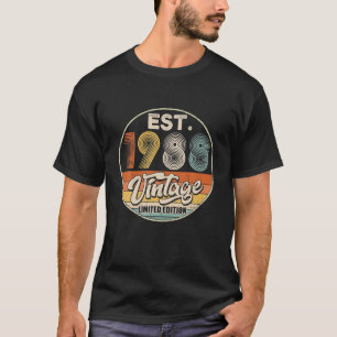 Vintage Born In 1988 Birthday Year Party Wedding T-Shirt