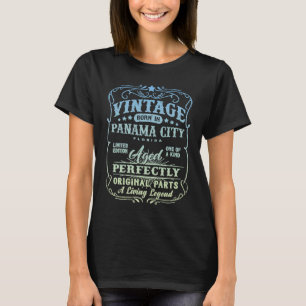 Vintage Born In Panama City Florida Classic Birthd T-Shirt