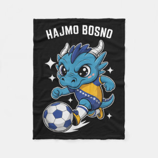 Vintage Bosnia Herzegovina Hajmo Bosno Country Fleece Blanket