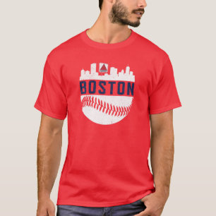 Vintage Boston Baseball Skyline Massachusetts Retr T-Shirt