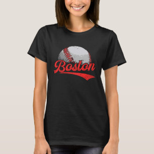 Vintage Boston Cityscape Baseball  For Men Women K T-Shirt