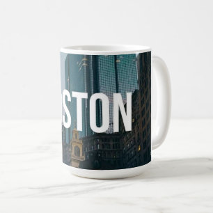 Vintage Boston Cityscape Print - Historic Architec Coffee Mug