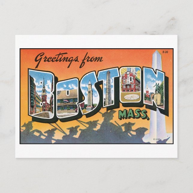 Vintage Boston, MA Postcard (Front)