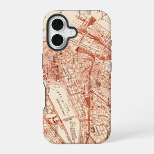 Vintage Boston Map iPhone 16 Case
