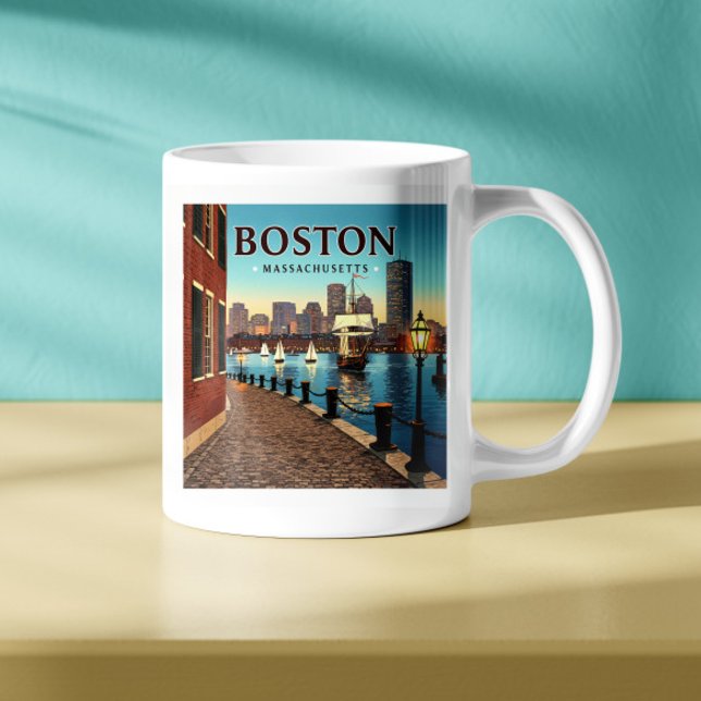 Vintage Boston Massachusetts Coffee Mug (Creator Uploaded)