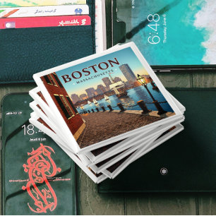 Vintage Boston Massachusetts Magnet