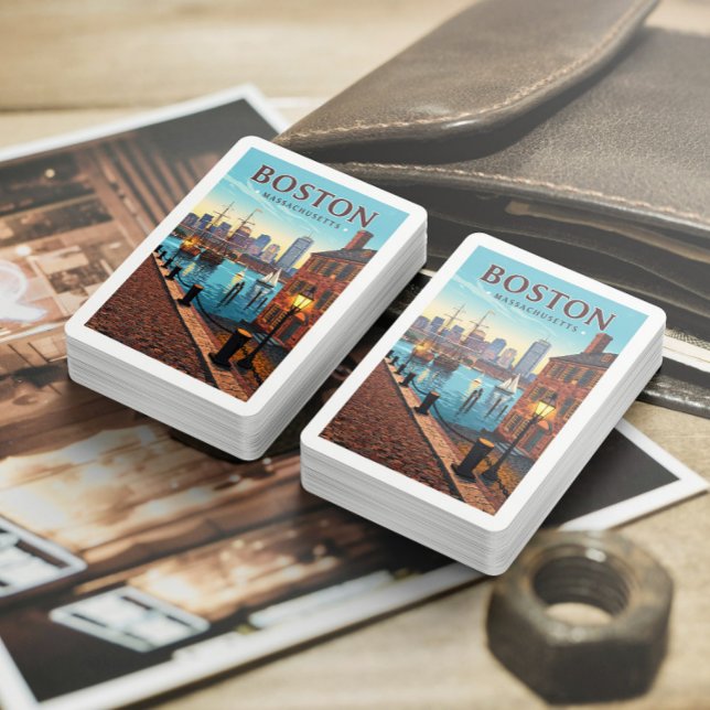 Vintage Boston Massachusetts Playing Cards (Creator Uploaded)