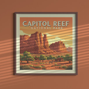 Vintage Boston Massachusetts Poster