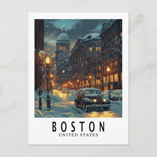 Vintage Boston  Postcard (Front)