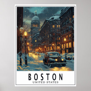Vintage Boston  Poster
