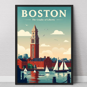 Vintage Boston Poster