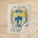 Vintage Boston Sunday Herald Jigsaw Puzzle<br><div class="desc">The Boston Sunday herald (ca. 1890–1920) |

Vintage The Boston Sunday Herald newspaper illustration from the early 20th century. 

Use the design tools to add custom text or personalise the image.</div>
