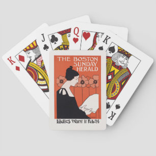 Vintage Boston Sunday Herald Playing Cards