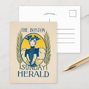 Vintage Boston Sunday Herald Postcard